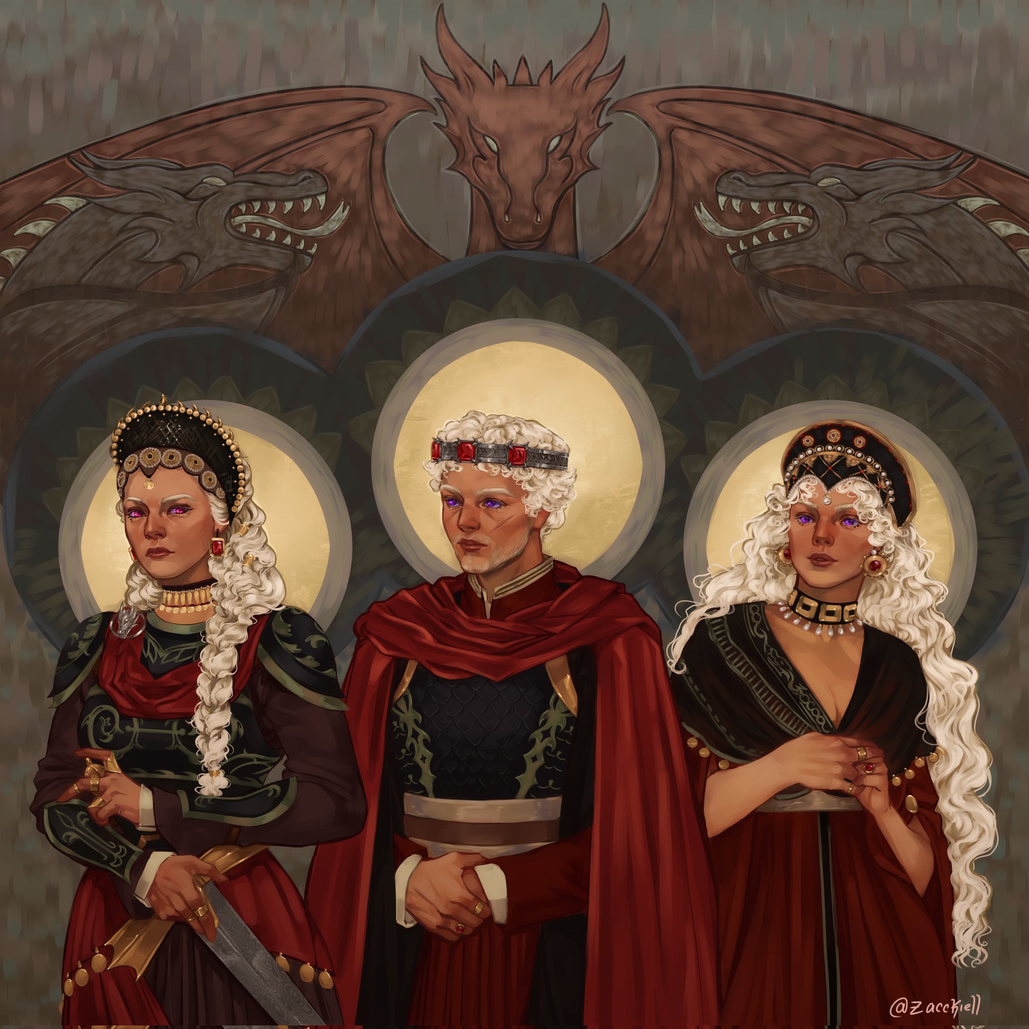 Zacckiel on Twitter: \u0026quot;Yass, finished my version of aegon, rhaenys and ...
