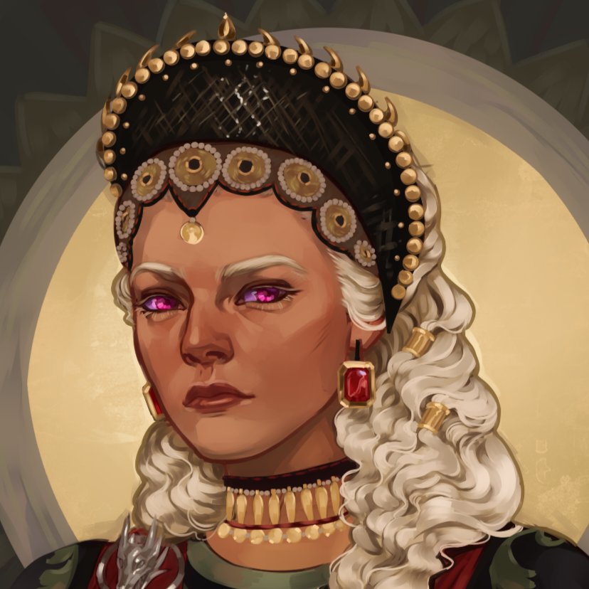 Zacckiell's tweet photo. Yass, finished my version of aegon, rhaenys and visenya ♡♡ my fav trio

#GameOfThrones #HouseOfTheDragonS2 #aegon #fanart #digitalart https://t.co/7hQiGb35Jg
