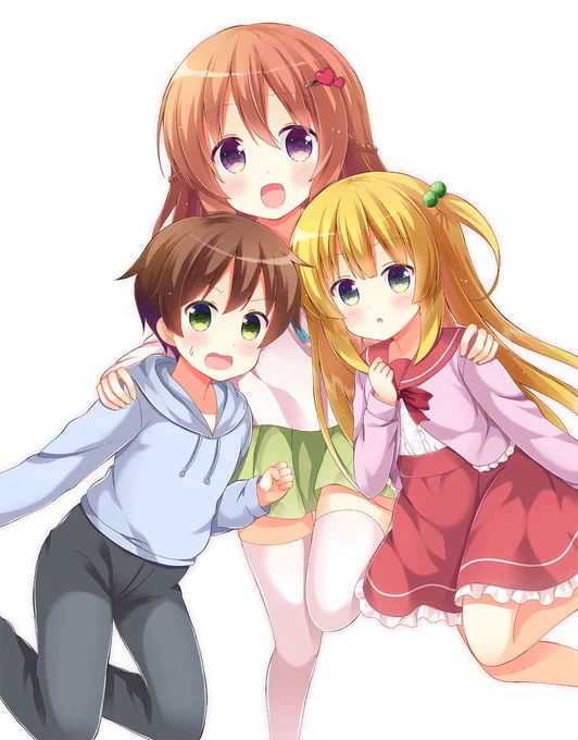 三枚目が頂いた感想を参考に手を加えたイラストです