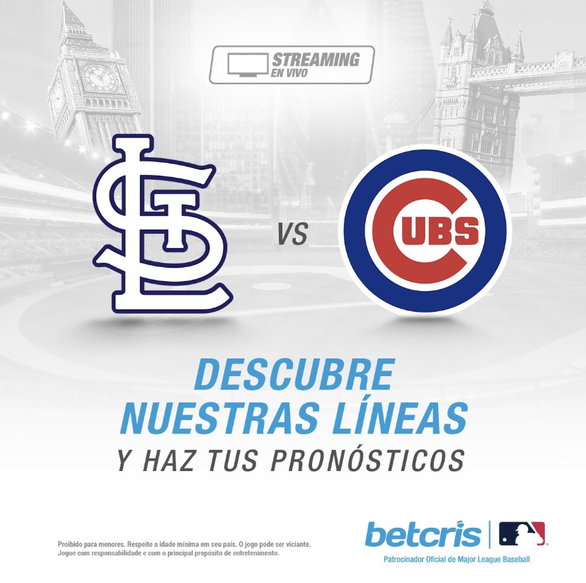 #Cubs 🐻  y #Cards❤️‍🔥 jugarán un clásico  en Londres este sábado y domingo como parte de la #LondonSeries ⚾ 🇬🇧

Apuesta y disfruta la transmisión en en Betcris➡️ bit.ly/MLBGuatemala 💸