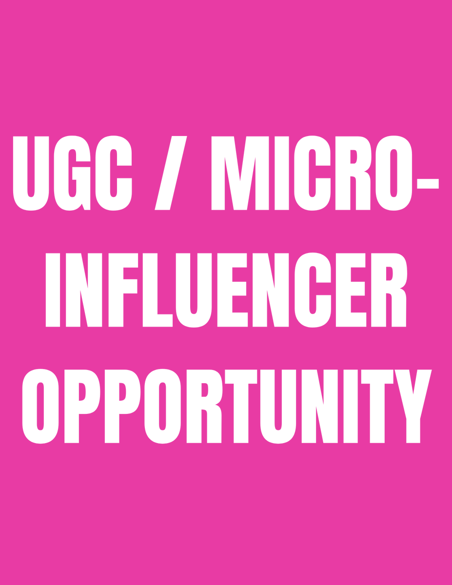 if you're a #ugc creator or #microinfluencer this is for you! 

Please comment your email for more info 💜 

#ugccreatorsneeded #ugccommunity #ugcopportunity