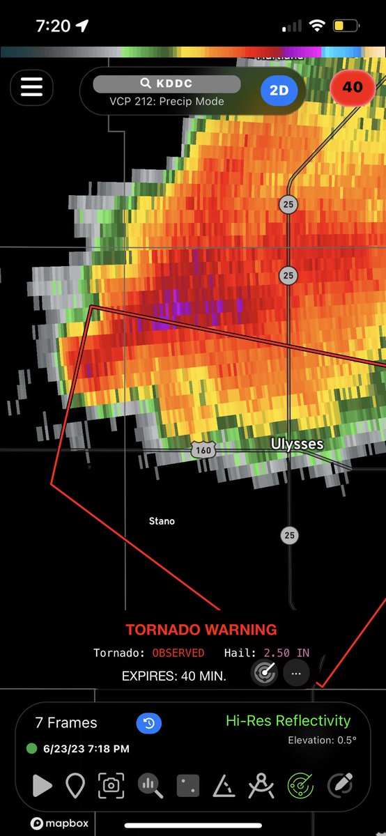 skittlolsour on Twitter "Confirmed tornado near Ulysses Kansas take
