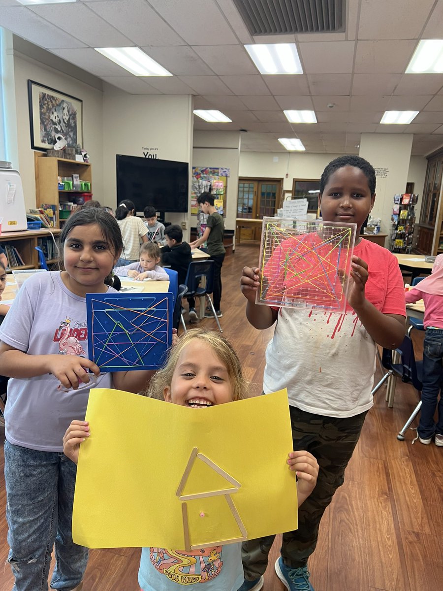 PElibrary2022's tweet photo. We loved creating designs with triangles! https://t.co/SnUaZZfz9p