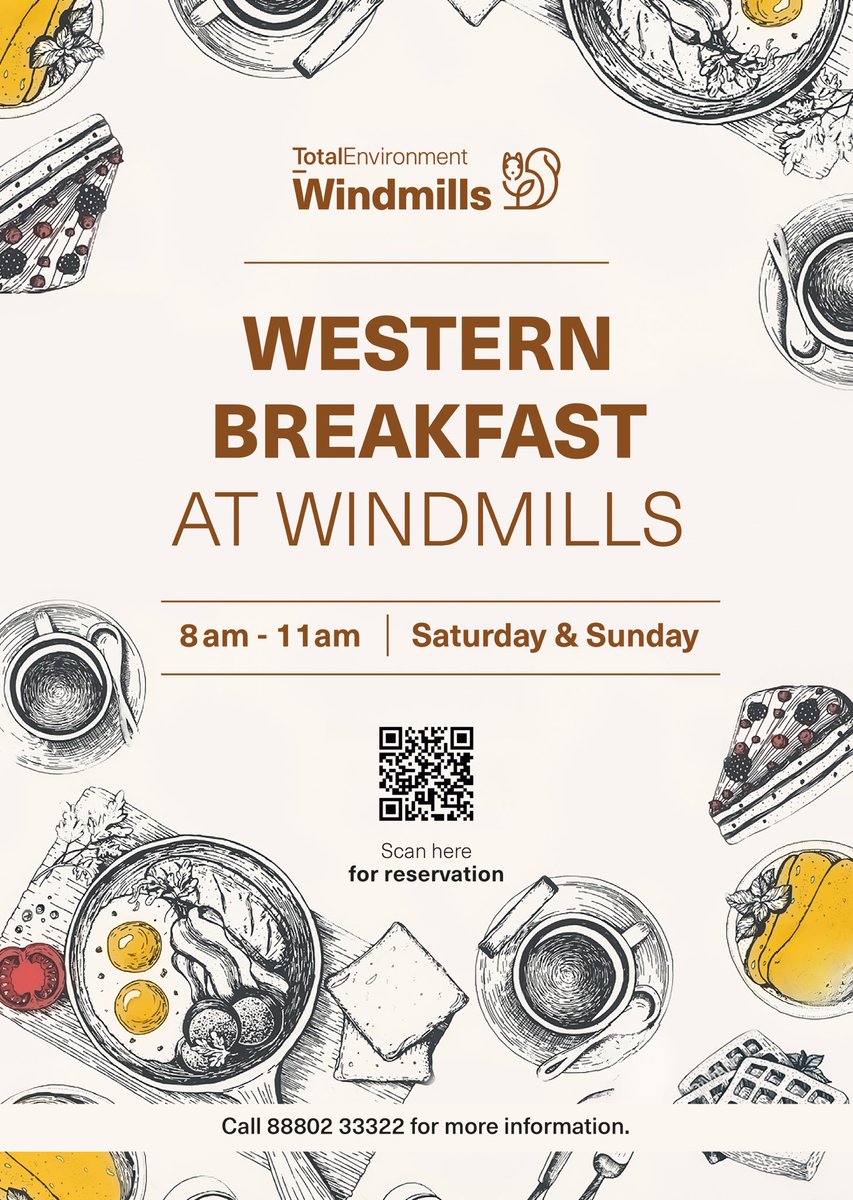 Windmills announces the launch of our Western breakfast on weekends. It’s an ala carte menu with eggless crepes and pancakes, Shakshouka to Eggs Benedict (or eggs to order), Creole shrimp n grits, Chicken &amp; Waffles, Quiche Lorraine, French toast &amp; more… Call 88802 33322 to book.