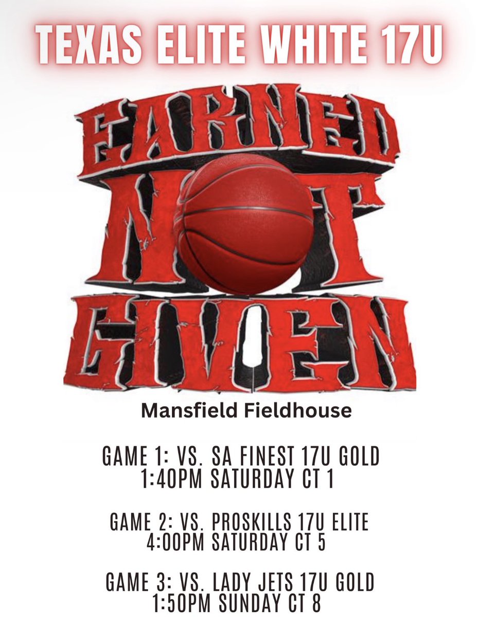tata_2024's tweet photo. Come check us out this weekend at the #EarnedNotGiven tournament!! Hope to see you there! https://t.co/zbf8r4rEbO