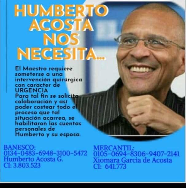 Vladi_VillegasP's tweet photo. Ayudemos a este gran periodista deportivo y extraordinario ser humano! https://t.co/SLdKxNXjRU