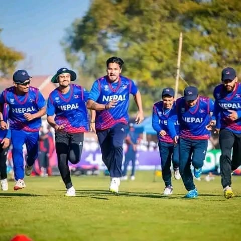 Match day (12:45)
our heros ready for the going to super six #all the best nepal superstar