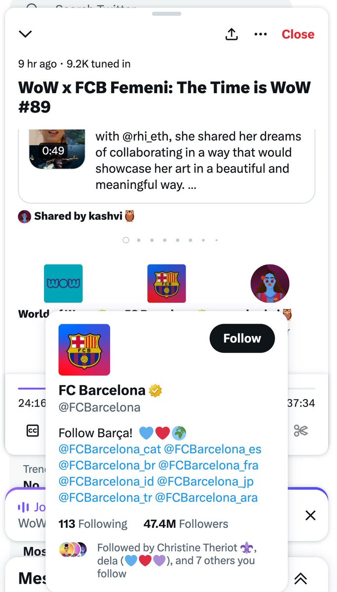 023.eth (@snowywizard_) on Twitter photo WoW <a href="/worldofwomennft/">world of women</a> x <a href="/FCBarcelona/">FC Barcelona</a> NFT partnership
Head of research for <a href="/FCBarcelona/">FC Barcelona</a> just said in spaces โWe want to onboard our 400 million fans to web3 & offer digital products & experiencesโ
๐คฏ did I just hear that right ?
NFTs def not dead ๐คช WoW <a href="/worldofwomennft/">world of women</a> x <a href="/FCBarcelona/">FC Barcelona</a> NFT partnership
Head of research for <a href="/FCBarcelona/">FC Barcelona</a> just said in spaces โWe want to onboard our 400 million fans to web3 & offer digital products & experiencesโ
๐คฏ did I just hear that right ?
NFTs def not dead ๐คช