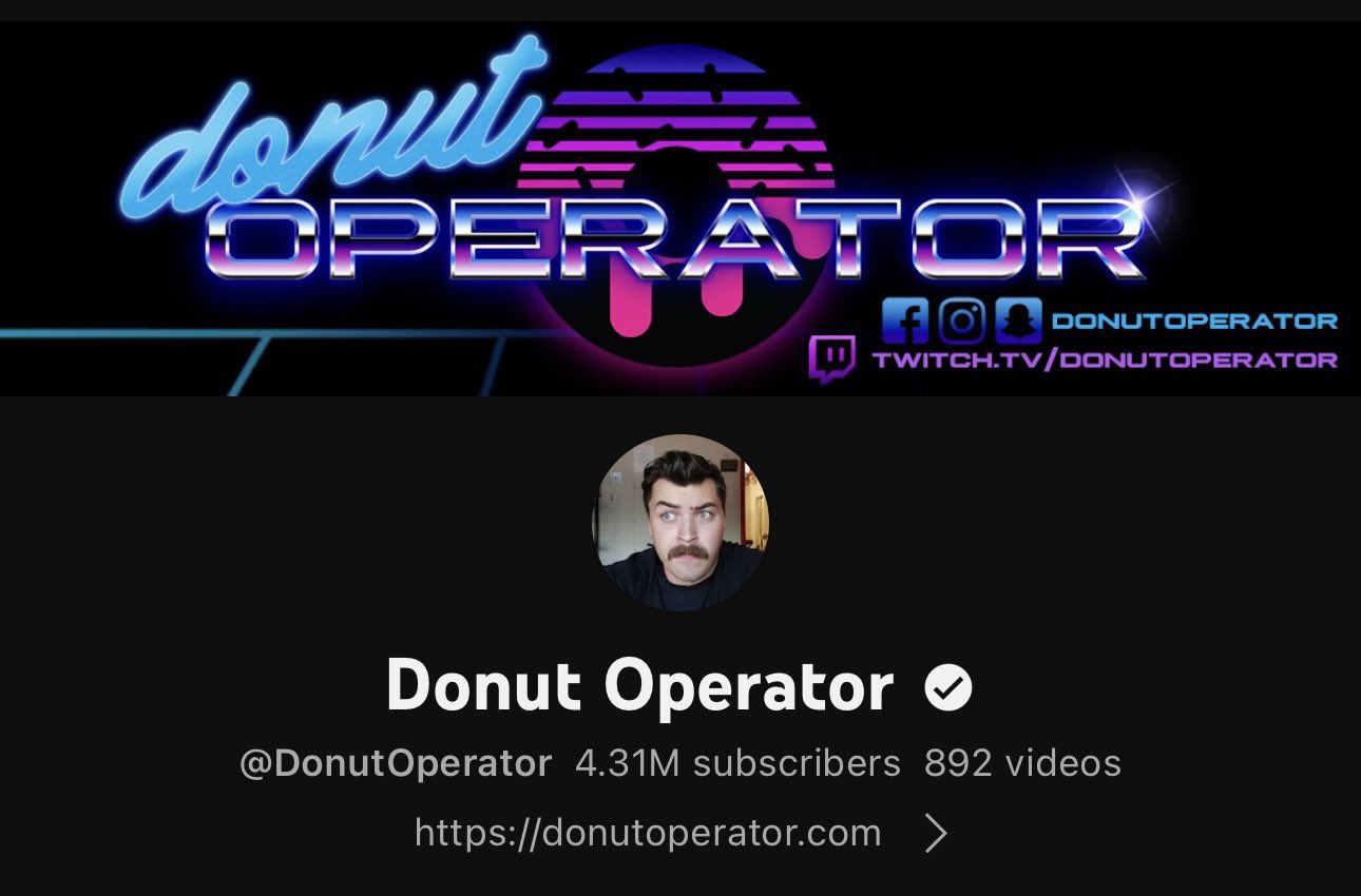 Donut Operator 🍩 on Twitter "Subscribe to me on YouTube for 800 more