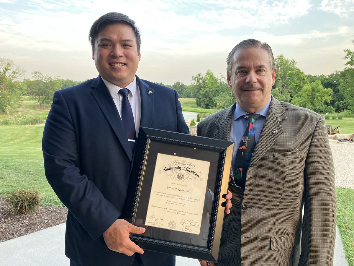 Congratulations to Jeffrey Liaw, MD for a wonderful year as our otology fellow. Best wishes to the start of an amazing career. Thanks for all your contributions to the department and the residency.