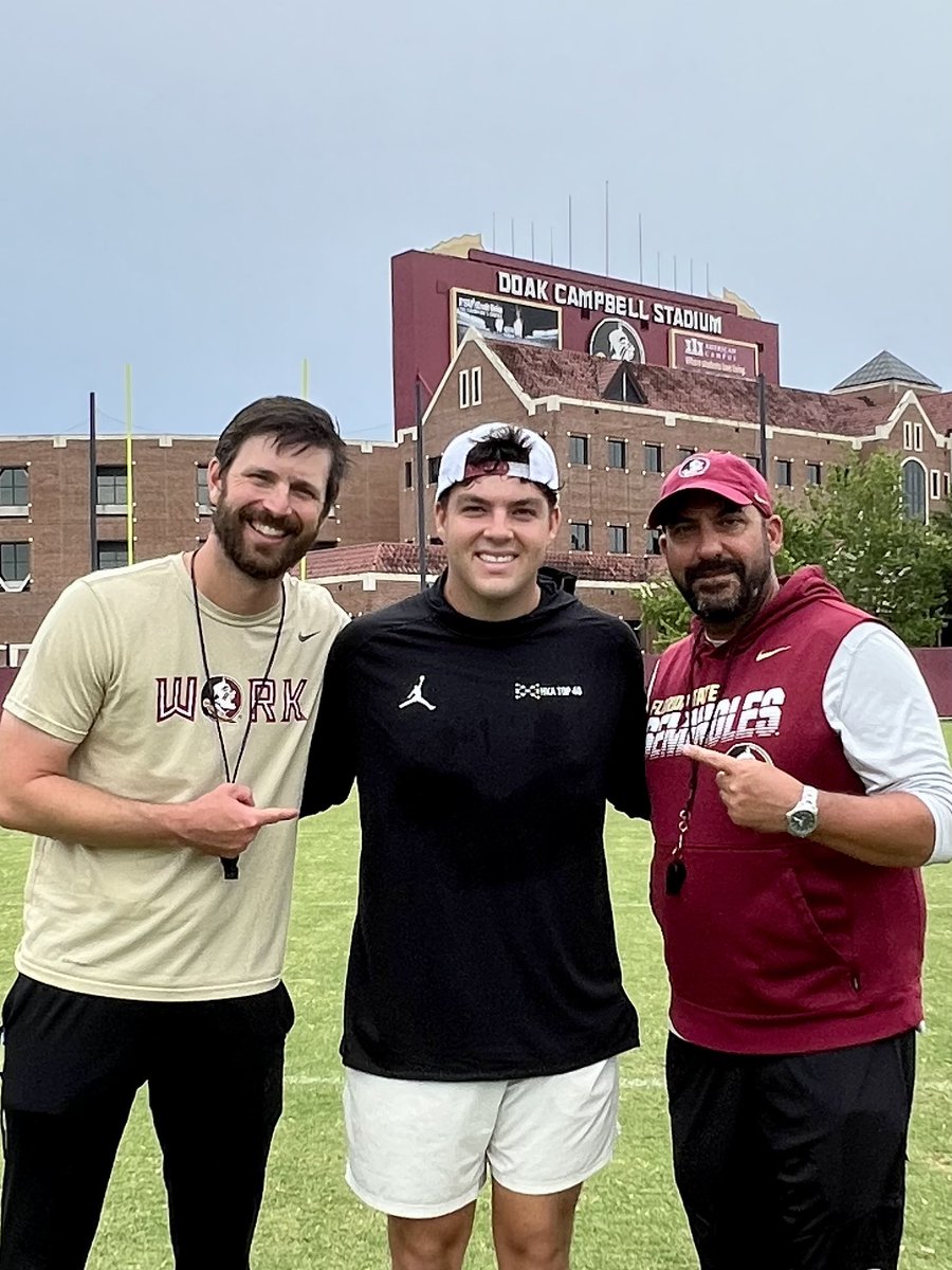 #AGTG After a great conversation with @FSUCoachJP I’m blessed to receive an offer from Florida State University ‼️
@Coach_Norvell @Coach_Barfield 

#GoNoles 🍢🍢🍢🍢