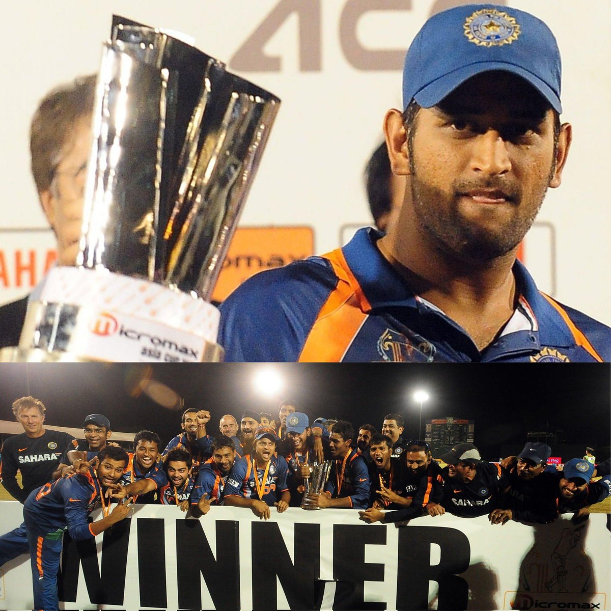 India won the Asia Cup on this Day in 2010 after 15 long years under the leadership of Dhoni. Dinesh Karthik won the POTM award in the final for 66(84).

Gambhir was the leading run-getter for India & Praveen Kumar, Zaheer, Nehra took 6 wickets each in the tournament.