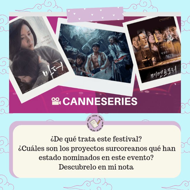 imlizii's tweet image. Ya esta disponible mi nota sobre Canneseries 📝 para #koreanet

🔗👇🏻
honoraryreporters.korea.net/board/detail.d…
. 
También hice un video sobre uno de los dramas de los que hablo en la nota 
👇🏻🔗
youtu.be/o2ewcfPvwqs
.
Denle amor please 🩷
.
#kentertainment #kdramas #KActors #kinfluenceracademy