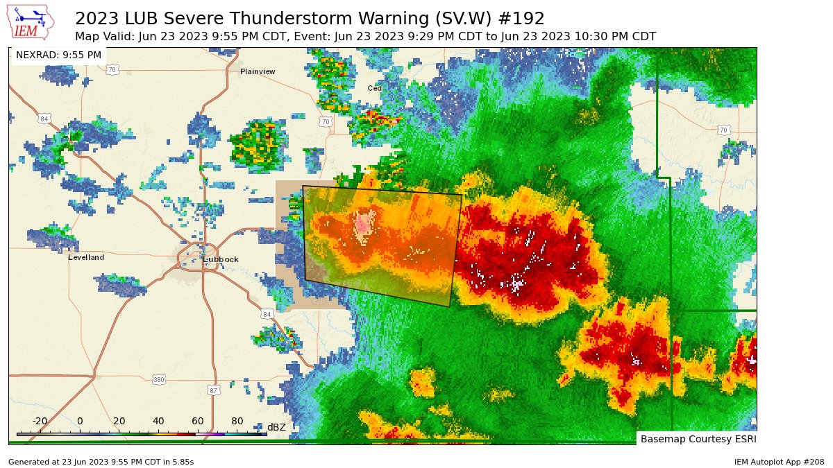Texas Weather Alerts on Twitter "LUB corrects Severe Thunderstorm