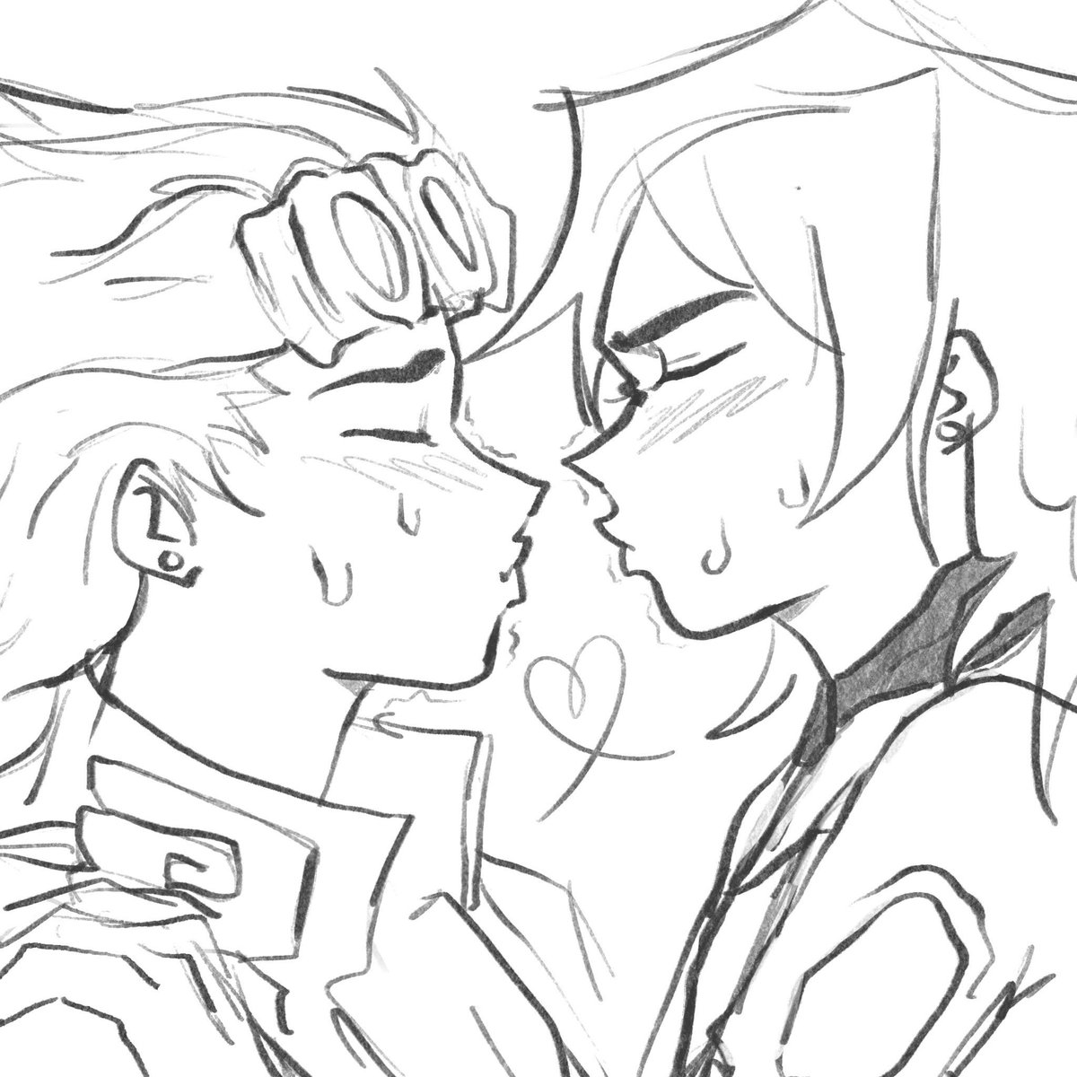 adding to the 5 total fugio fanarts in the world sorry i colored it in 5 seconds #fugio #jjba fugo giorno kiss 🔥