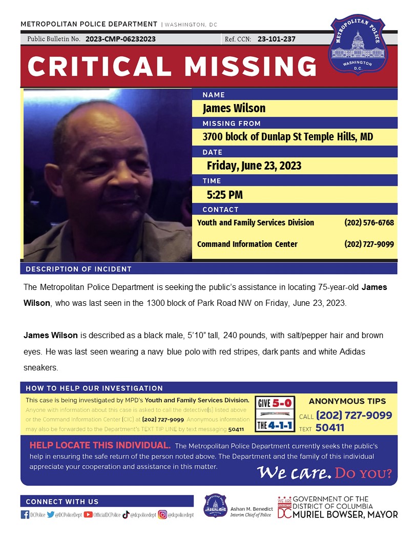 DC Police Department tweet media