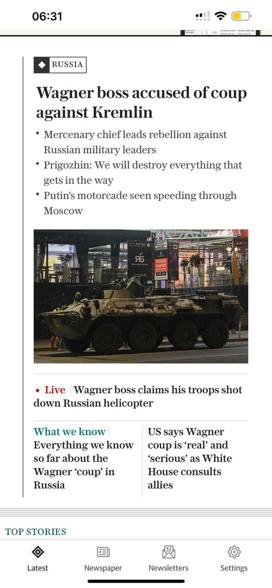 ilatif's tweet photo. Once you incorporate these soft symbols of power other outlying dominoes start to tumble and you appear to be the military's supreme commander. 

This appears to be a well-designed strategic plan. Warlord says he is heading for Moscow to oust the army’s leadership. https://t.co/whwr7jzXmw