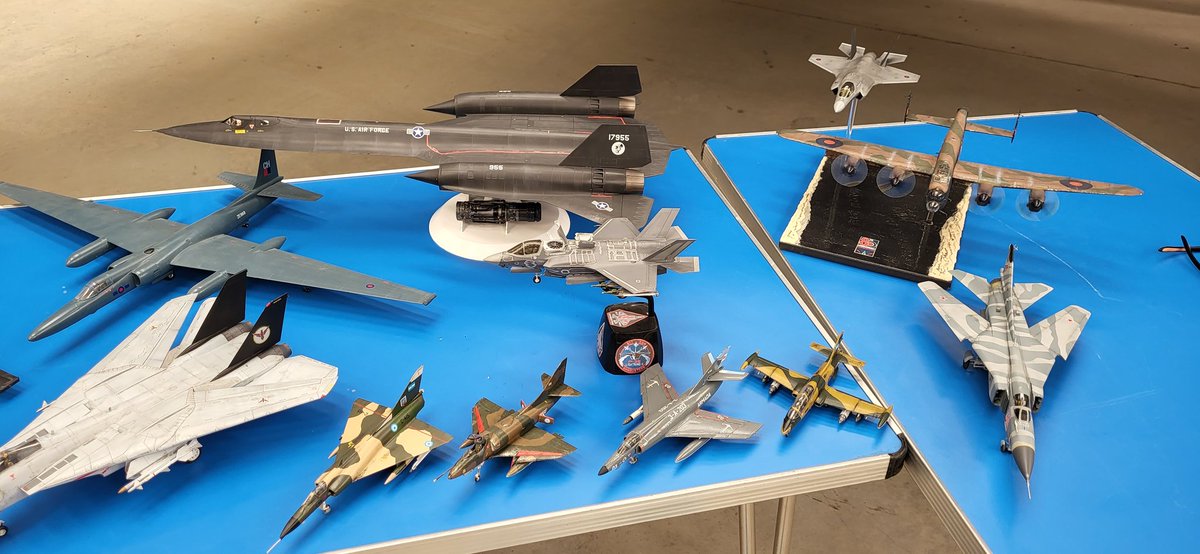 john_bartrop's tweet photo. All set up @NewarkAirMus for #Cockpitfest23 come along and say hi to the team at #MainlyMilitaryModelling here to answer any of your modelling questions. https://t.co/tHXUMoYu9t