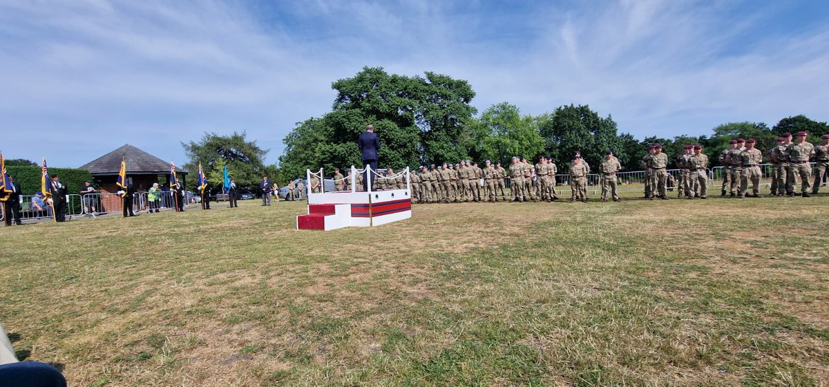It was a pleasure to attend the regional Armed Forces Event 2023 at Elmhurst Park, Woodbridge this week and #Saluteourforces Thank you to @EastSuffolk for hosting us and Happy Armed Forces Day to all 🙌 🤩