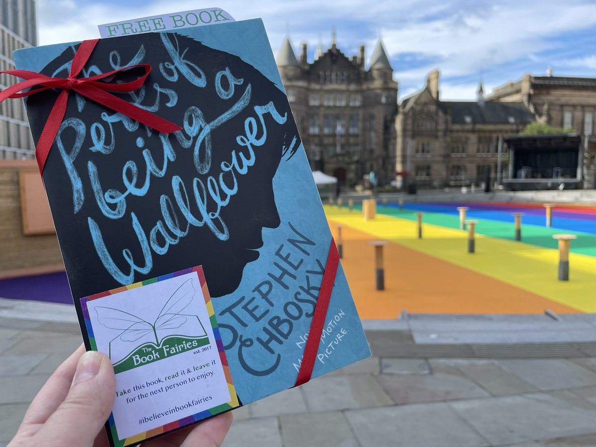 Today, the Book Fairies are celebrating #BookFairyDay and @PrideEdinburgh by sharing some pre-loved books.

Will you find this copy of #ThePerksOfBeingAWallflower by #StephenChbosky at the Pride Village in Bristo Square? 

#ibelieveinbookfairies #bookfairieswithpride
#Edinburgh