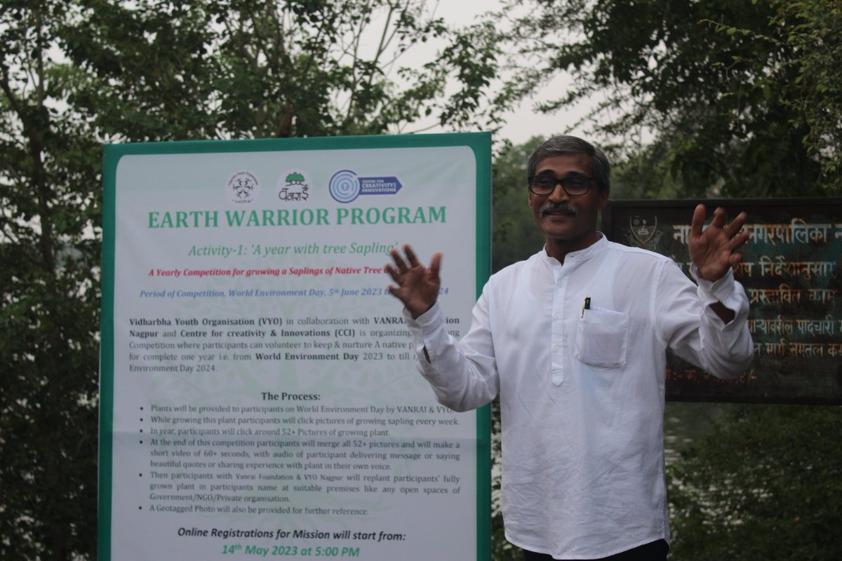 pskadu's tweet photo. A very bright day everyone✨️

Today, dated 23/06/2023 a conference was organized of #EarthWarriors and #VidarbhaYouthOrganization on occasion to Welcome the very first day of #Monsoon2023 at Ambazari Lake, Nagpur.
#missiongreennation
#plantation #environmentalsustainability https://t.co/07HcqUnjIj
