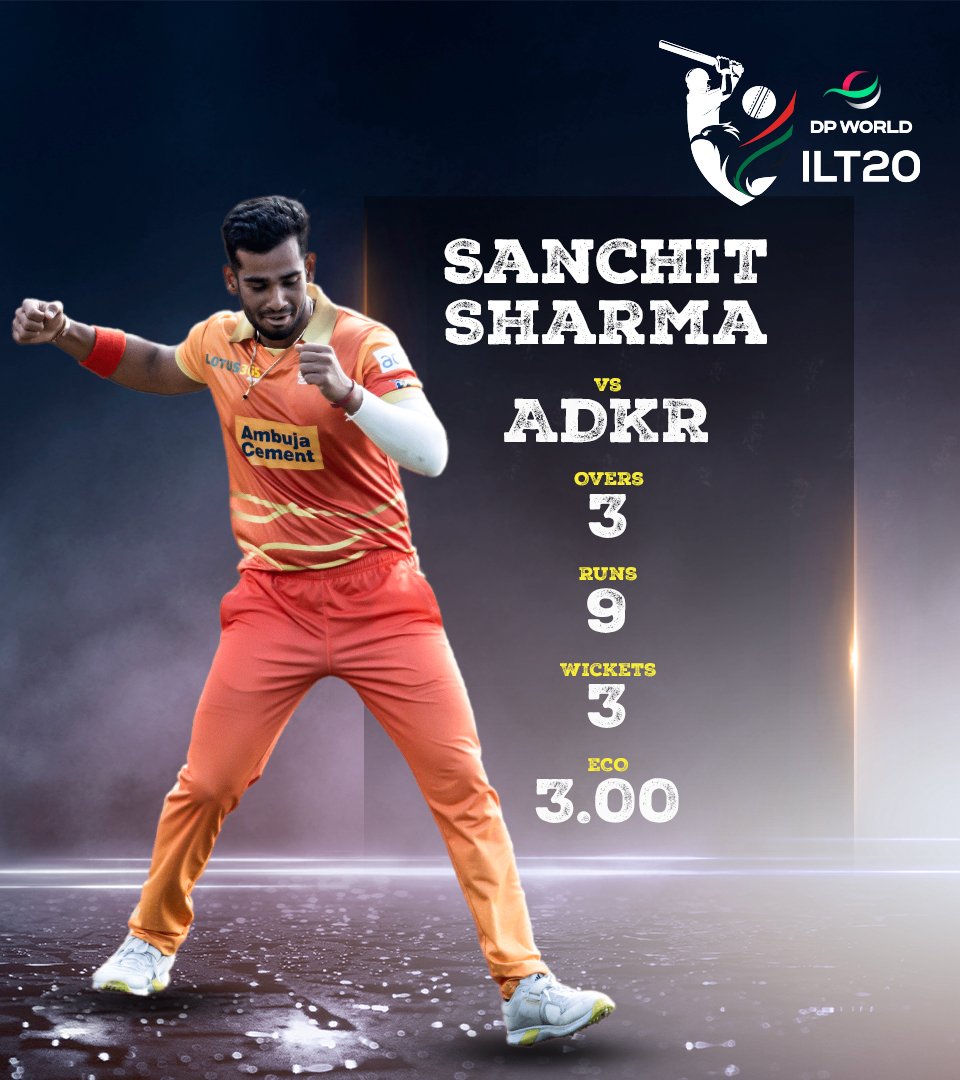 Saturday Spotlight on Sanchit Sharma!

A bonafide talent for UAE and the current champions @GulfGiants...

Can he continue this sensational run in season 2 of #ALeagueApart?

Stay Tuned...