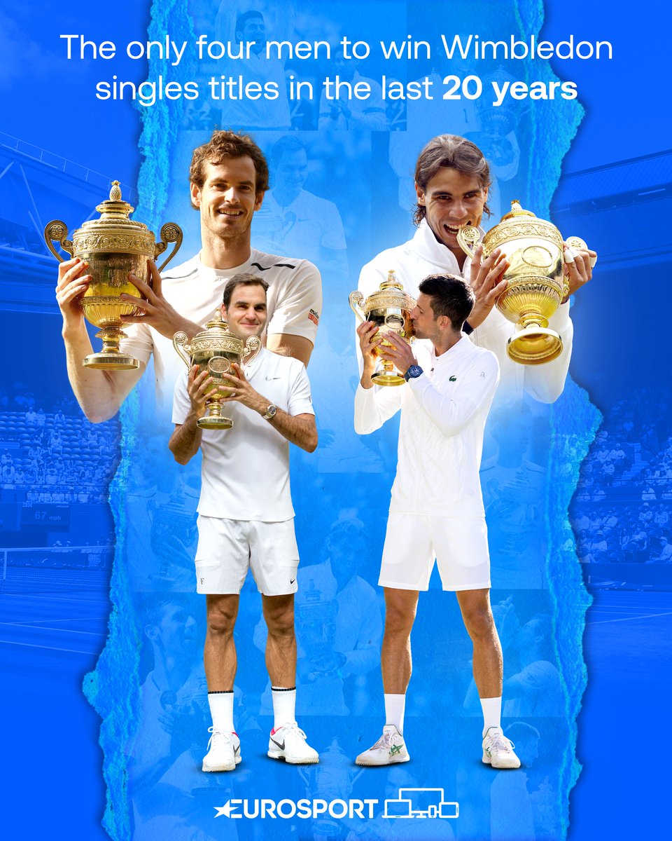 Two decades of 𝐃𝐎𝐌𝐈𝐍𝐀𝐍𝐂𝐄 at SW19 🌱🏆

Andy Murray, Rafa Nadal, Roger Federer and Novak Djokovic are the only men to have won Wimbledon titles since 2003!