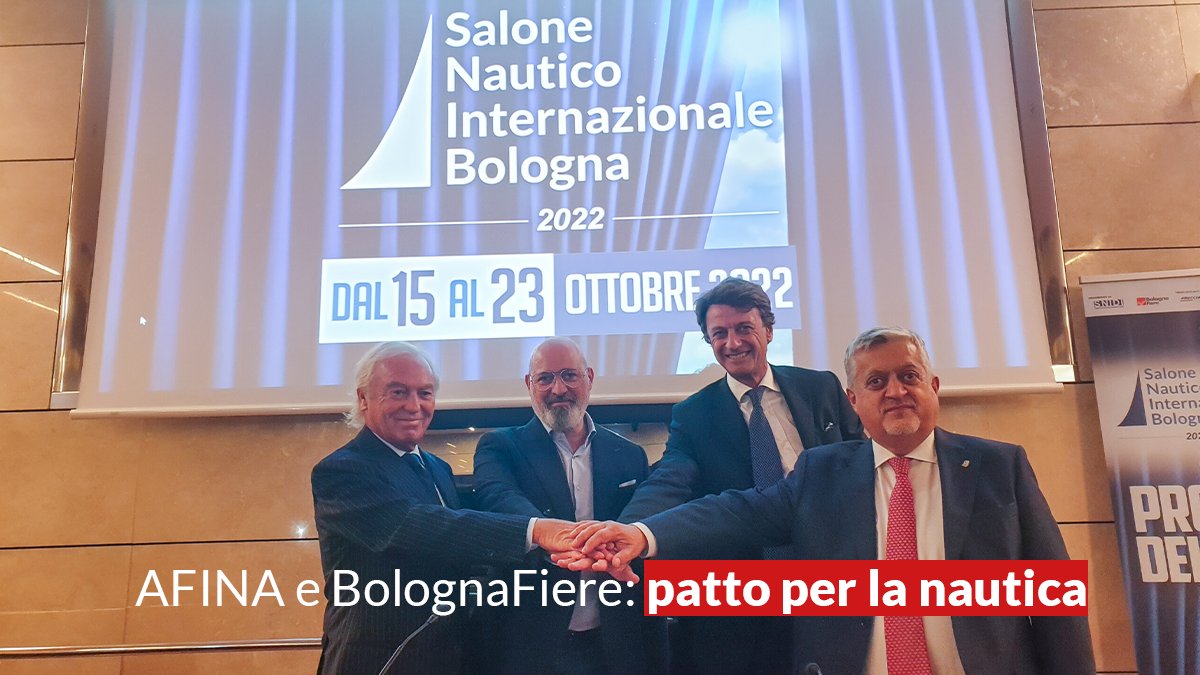 𝐀𝐅𝐈𝐍𝐀 e BolognaFiere per la nautica! L'accordo, definito tra il presidente di @AFINA 𝐆𝐞𝐧𝐧𝐚𝐫𝐨 𝐀𝐦𝐚𝐭𝐨 e il Presidente di BolognaFiere, 𝐆𝐢𝐚𝐧𝐩𝐢𝐞𝐫𝐨 𝐂𝐚𝐥𝐳𝐨𝐥𝐚𝐫𝐢, porterà un potenziamento del comparto fieristico della media e piccola nautica.