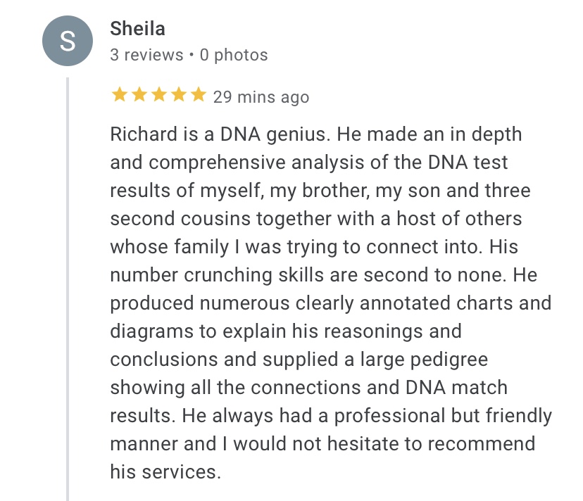 It's great when I receive such lovely reviews from my wonderful clients. #FamilyHistory #Genealogy #LocalHistory @AGRAGenealogy