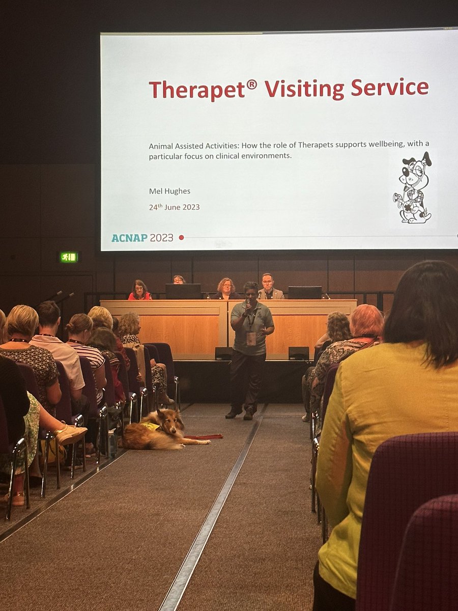 quin_denfeld's tweet photo. Learned about the “pet effect” this AM at #ACNAP2023:
📌 pet ownership may impact CV health: ⬇️ BP &amp; ⬆️ HRV &amp; overall psychological well-being (although mixed findings)
📌 therapy dogs are 🤩 💗 
❓can pets be a strategy to improve CV health? (hope so w/ my 1 🐕, 2 🐈‍⬛, &amp; 5 🐓!) https://t.co/InTzZwkdnx