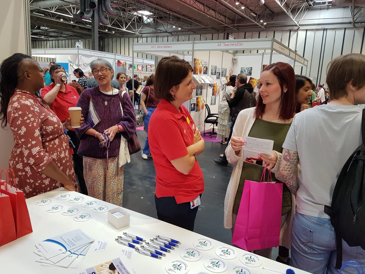 LouTomkinson's tweet photo. Great turnout at the #NEC #autism show yesterday with colleagues from the Neurodevelopmental Pathway (NDP) team talking to families &amp; professionals about @bhamcommunity NDP service. Very Positive feedback 👏👏👏 Well done to the team @SActonPT @CPaintain @galligan41 @jo_peasland https://t.co/Re3abQxEyN