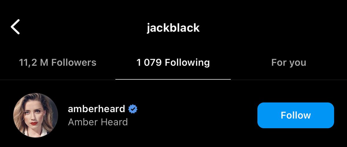 amber heard archive on Twitter "jack black started following amber heard on instagram 
