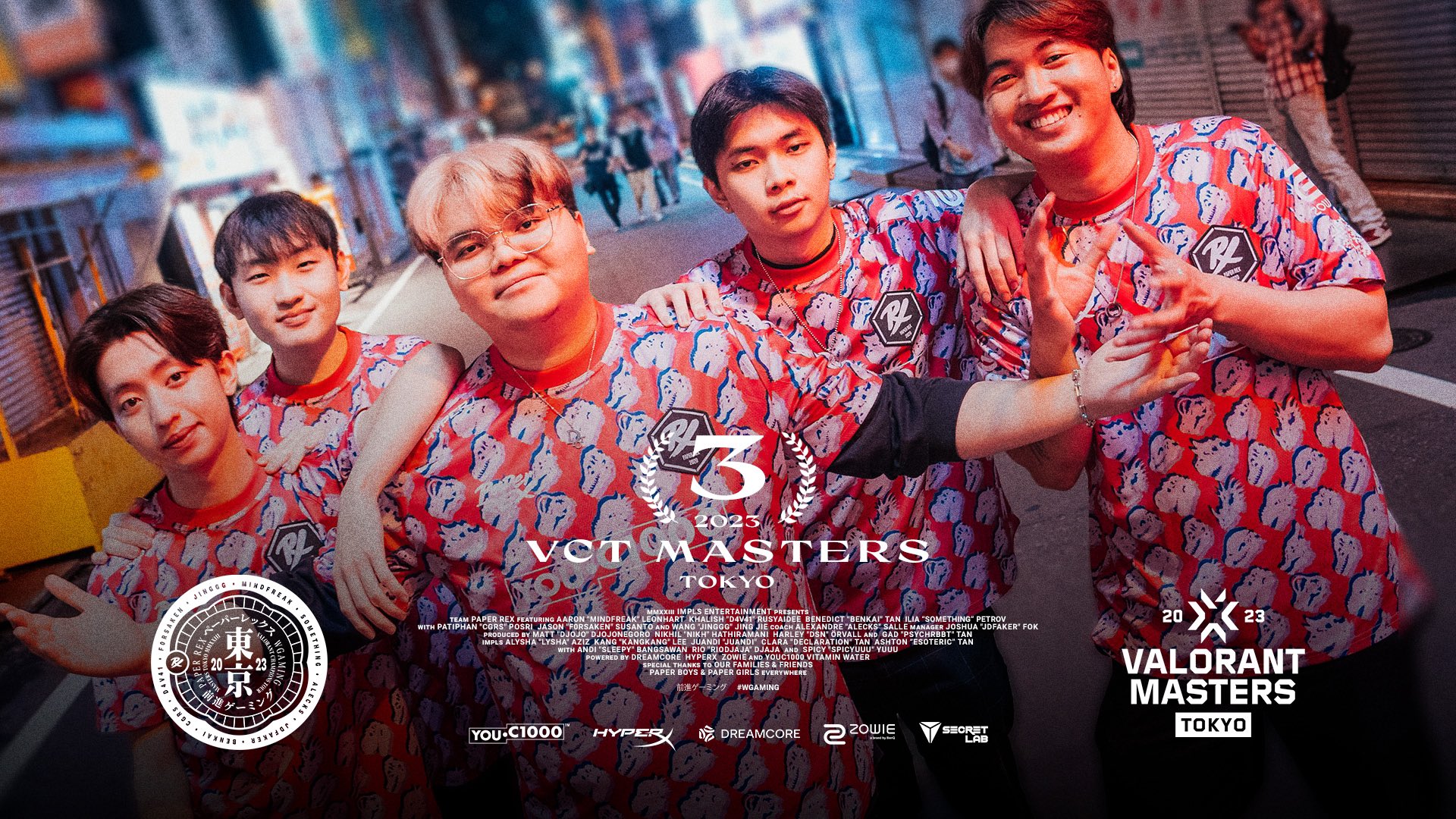 Valorant Esports - GGWP Paper Rex! Thank you for bringing your #WGAMING  style to Tokyo. #VALORANTMasters See you again at Champions.