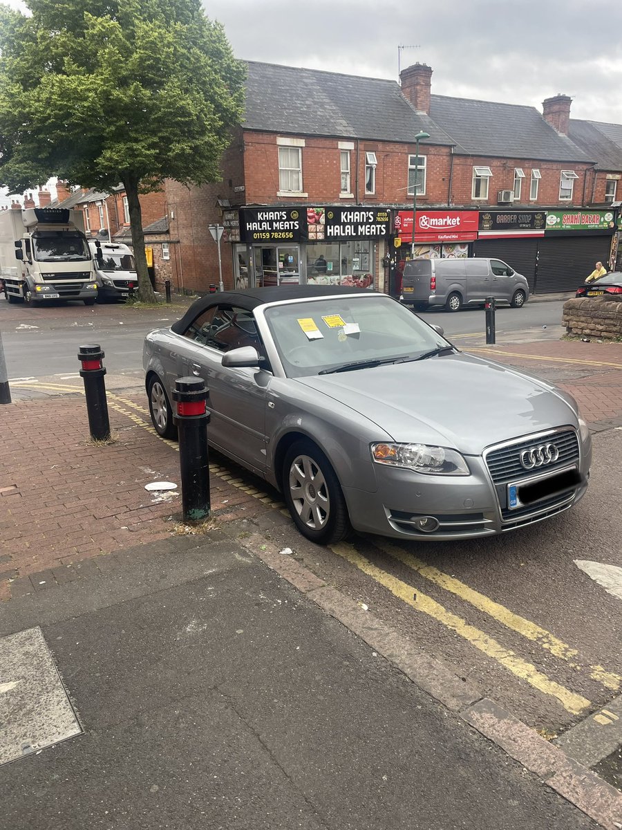 Morning Everyone! First car of the day , we have a grey Audi parked on DYL. Probably overnight as well. Anyway OFF to the pound we go! @CP_VehiclePound  @ParkingTeamNttm @BlatantWatch @ParkingReview @SafeNottm #yousaidwedid #nottingham