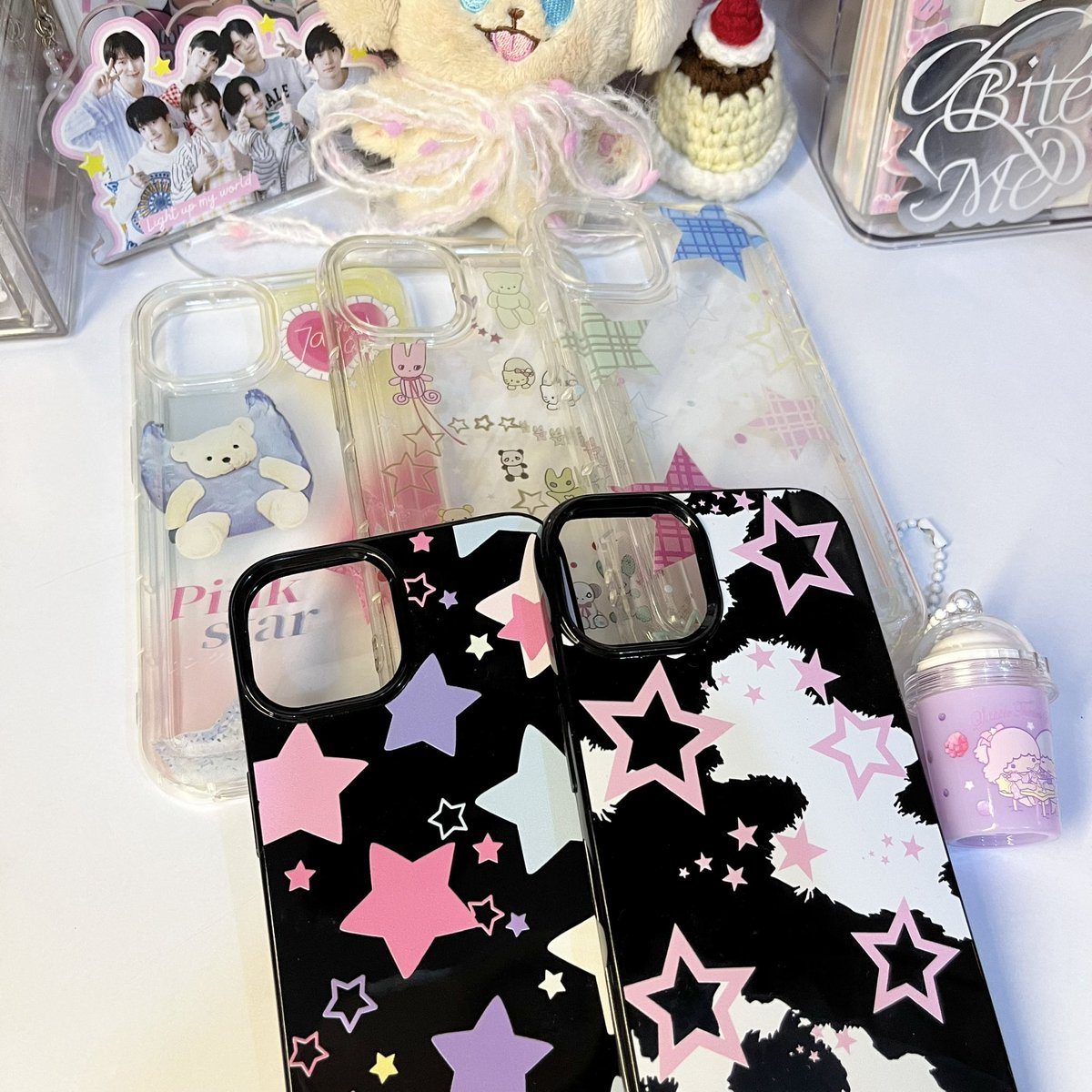 wts lfb ph | ⭐️

iphone 13 phone cases + sanrio frappe keychain 

🏄‍♀️  ₱300 free pf

cases are a little yellow na but rarely used 🥹

🌐 pasig, mm

not payo :)