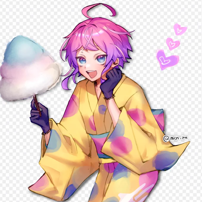 わたあめとあめむら かわいすぎて衝動描き