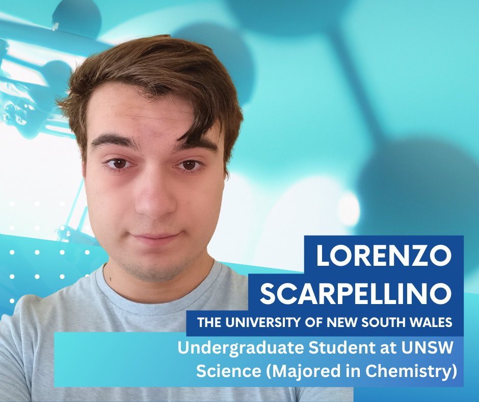 Introducing Young Chemists Committee Member - Lorenzo Scarpellino
Undergraduate Student | The University of New South Wales (UNSW)

Find out more about the RACI at raci.org.au 

#ozchem #chemistry
