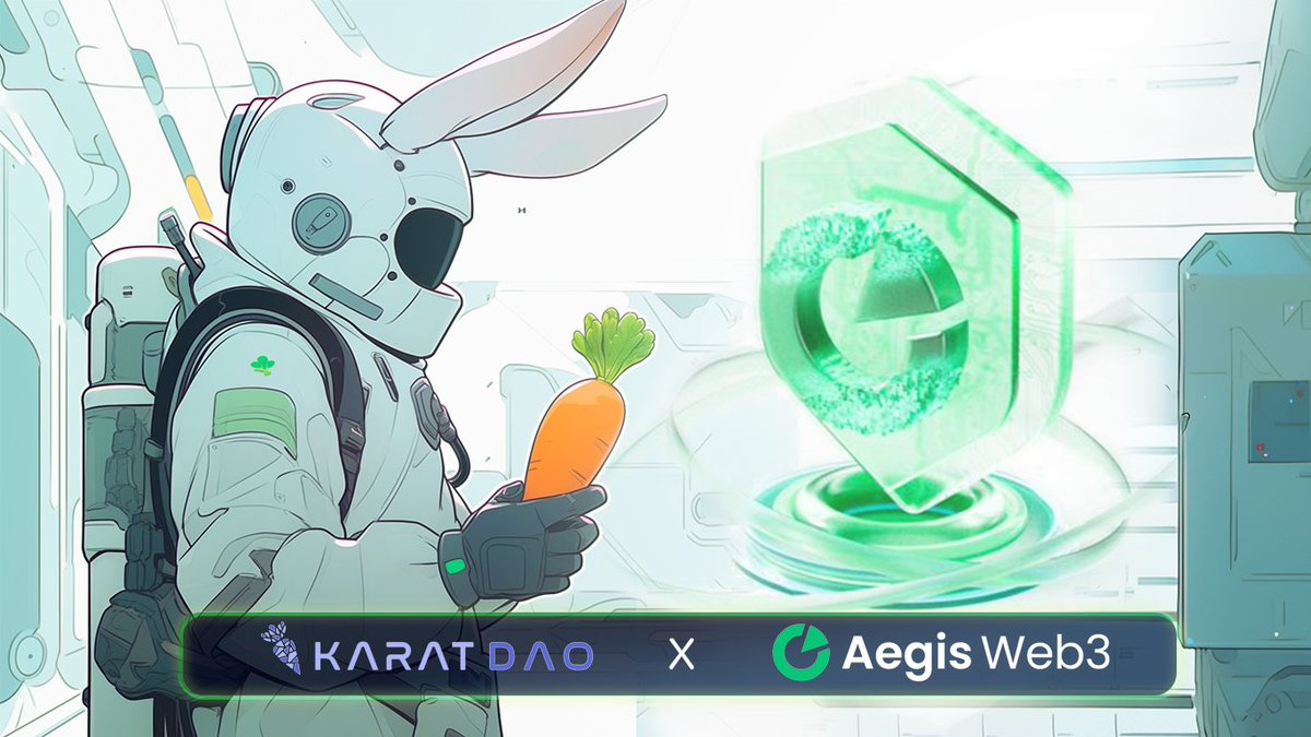 Join our thrilling raffle in collaboration with 
<a href="/AegisWeb3/">AegisWeb3</a>
 and seize the chance to win a massive prize of 600 USDT! 

To enter:
galxe.com/karat/campaign…

&amp; @ 3 friends when you RT
Duration: 6.24 - 7.1

Don't let this incredible opportunity slip away! 

#KaratDAO #Aegis #raffle