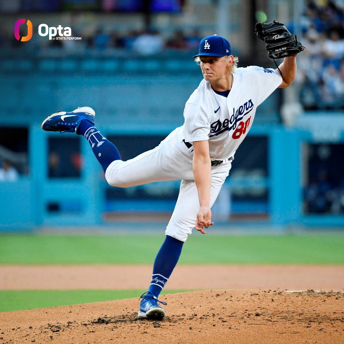 OptaSTATS's tweet photo. Emmet Sheehan of the @Dodgers is the only MLB pitcher in the modern era to pitch at least a dozen innings and allow no more than 3 hits over his first 2 career appearances. https://t.co/bklghYrlrC