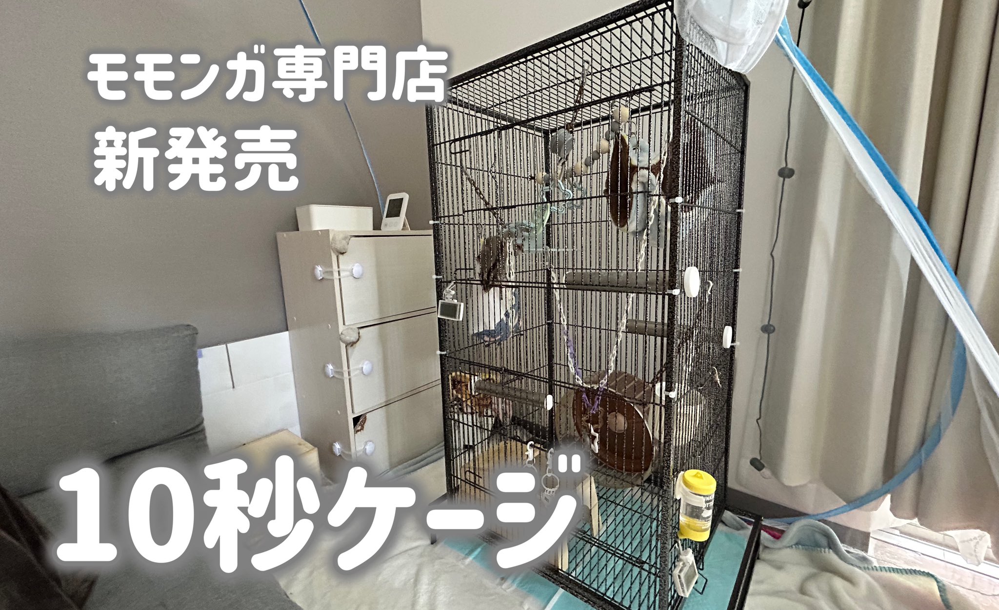 モモンガ専門店NOBIMO15さんの10秒ケージ⭐︎特注のカバー付き