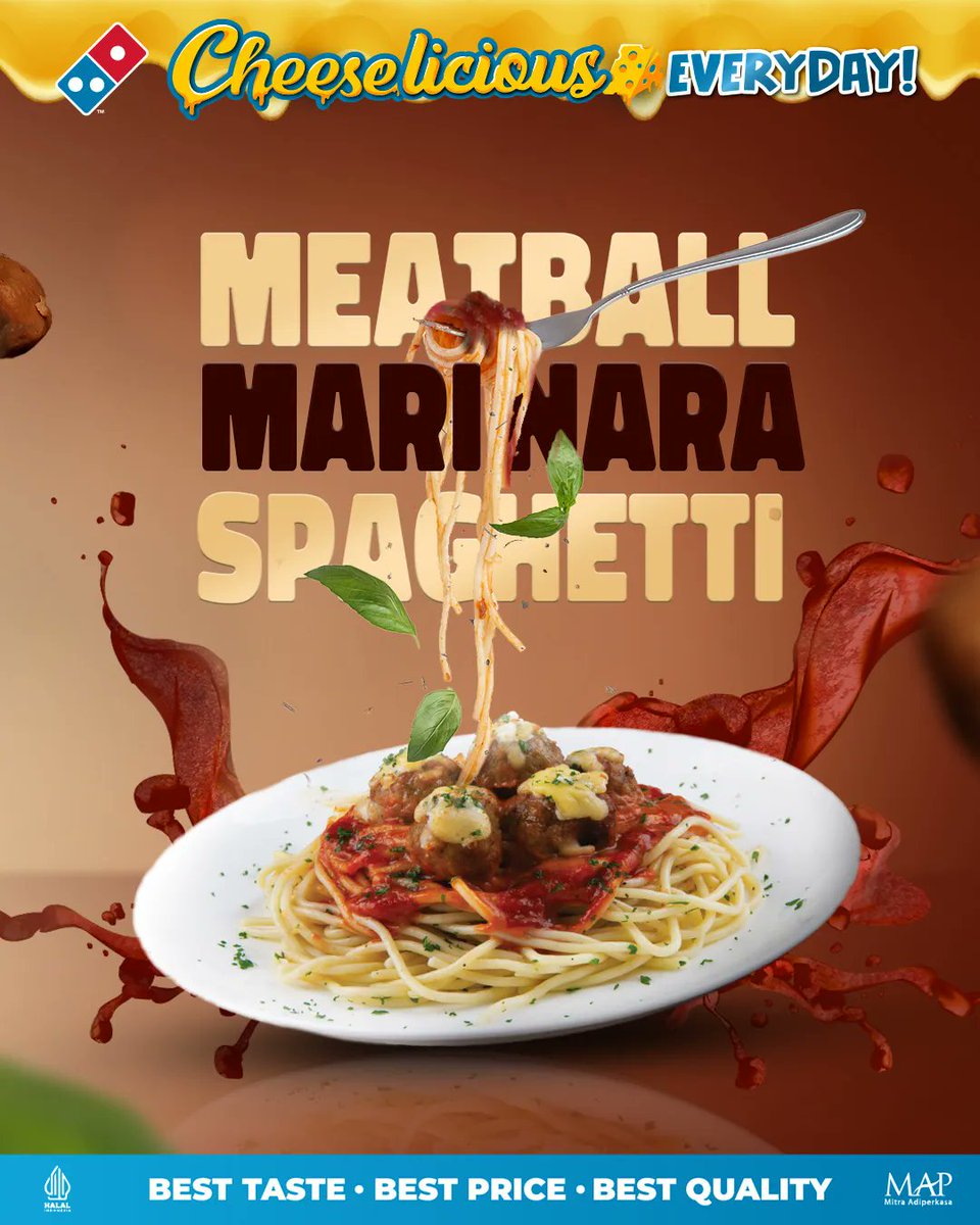 Domino's Pizza ID on Twitter "Simply Delicious' Saucy Meatball Marinara Spaghetti' The