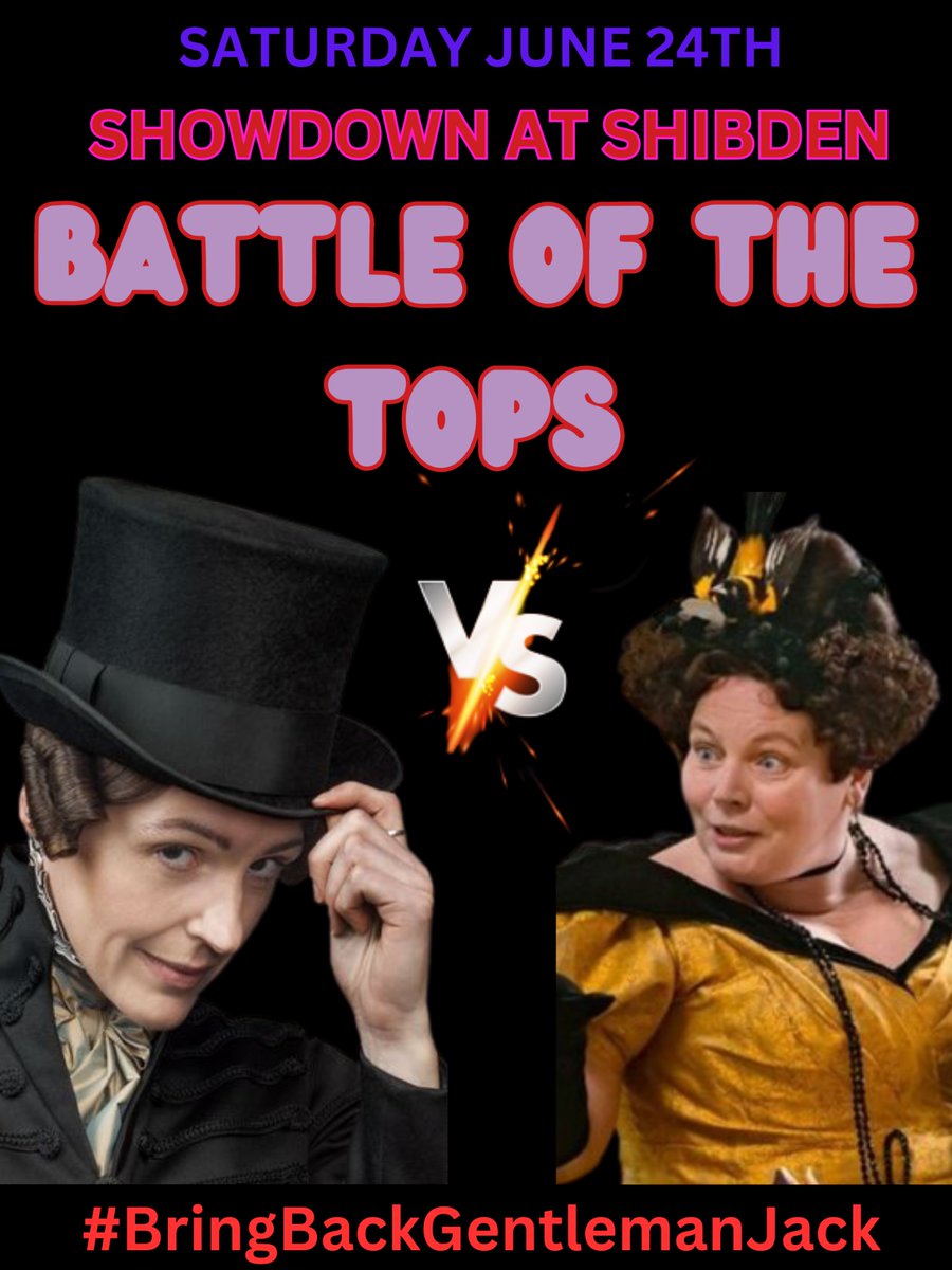SGJCampaign's tweet photo. Who wins?? 🥊

#BringBackGentlemanJack @BBC @LookoutPointTV  @AppleTVPlus @LionsgateTV @masterpiecepbs https://t.co/8odav3eyMr