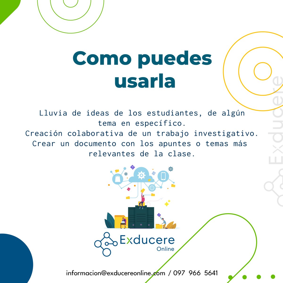 ExducereOnLine's tweet photo. "Descubre el poder del aprendizaje colaborativo con Moodle. ¡Transforma tu experiencia educativa hoy mismo! #Lms#moodle #moodleecuador #educaciononline #serviciosmoodle
#ServiciosEducativos #exducereonline #cursosonline
#PlataformaEducativa #clientes #ServicioAlCliente https://t.co/F4QfnNa4QN