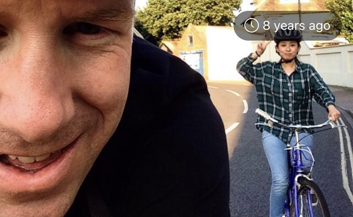 hisnibsjones's tweet image. 8 years ago we were riding bikes around Portsmouth, today we’re in a car that’s driving itself around Jinan! 😊