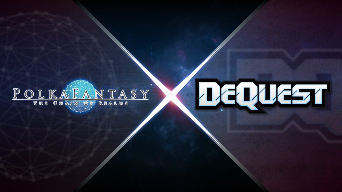 PolkaFantasyJP's tweet photo. #PolkaFantasy ファミリーの皆さん、 @Dequest_ioとの新しいパートナーシップのお知らせです！🛡️

#DeQuestは 駆動型ゲームプロジェクトに焦点を当てた最先端のプラットフォームであり、Learn-to-Playメカニズムが統合されています。続報をお楽しみに😆 https://t.co/oNp9l89sAv