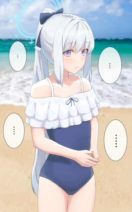#ブルアカ 
先生が褒めるまで引かないミヤコォ 