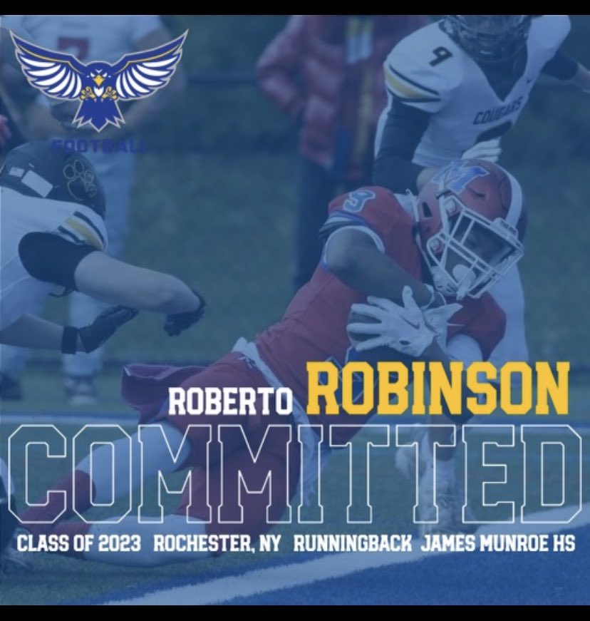 First I would like to say thank you to all coaches, family and friends that got me to this position but after a long process of thinking and a great visit I will be committing to Hilbert college @HilbertCollege #gohawks