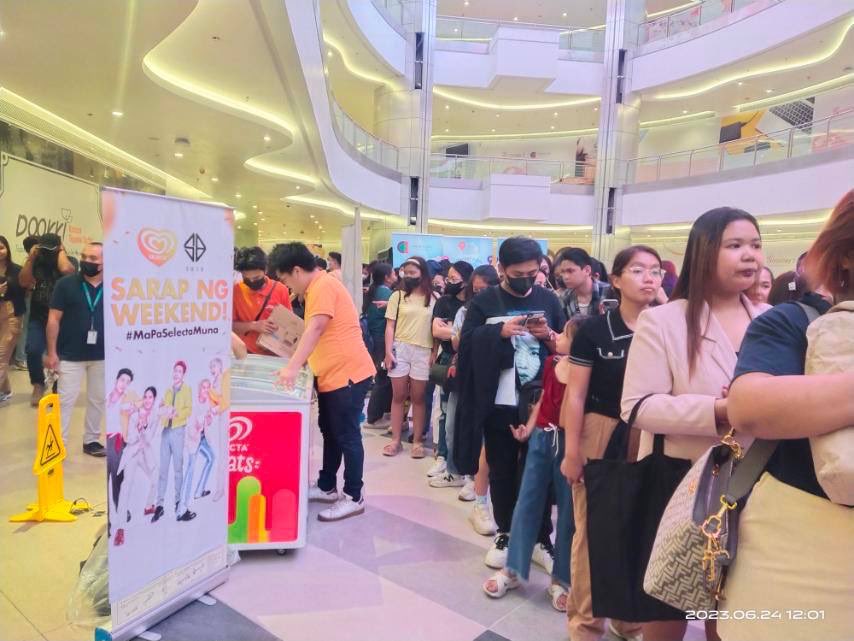 SelectaPH's tweet photo. A'Tin, are you ready for the start of Pagtatag! world tour? 🎉 Cool down before the concert with Selecta! We're here at Gateway Mall Activity Area - show us some love! ❤️ See you there! https://t.co/MUYNPSN5iE