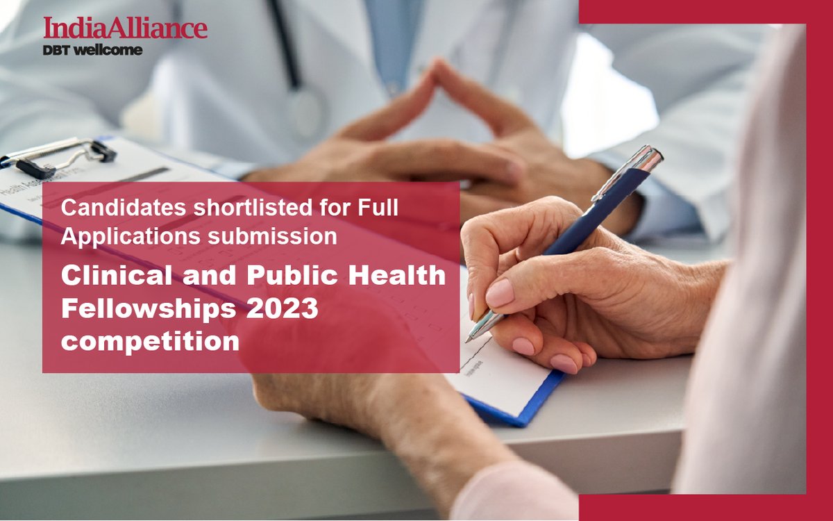 📢#Announcement

📝Applicants selected for full application submission in the Clinical and Public Health Fellowships 2023 round of competition

🔗Complete list of applicants – lnkd.in/gN7iyMth

#researchfunding #researchers #fellowships #fundingnews #biomedicalresearch