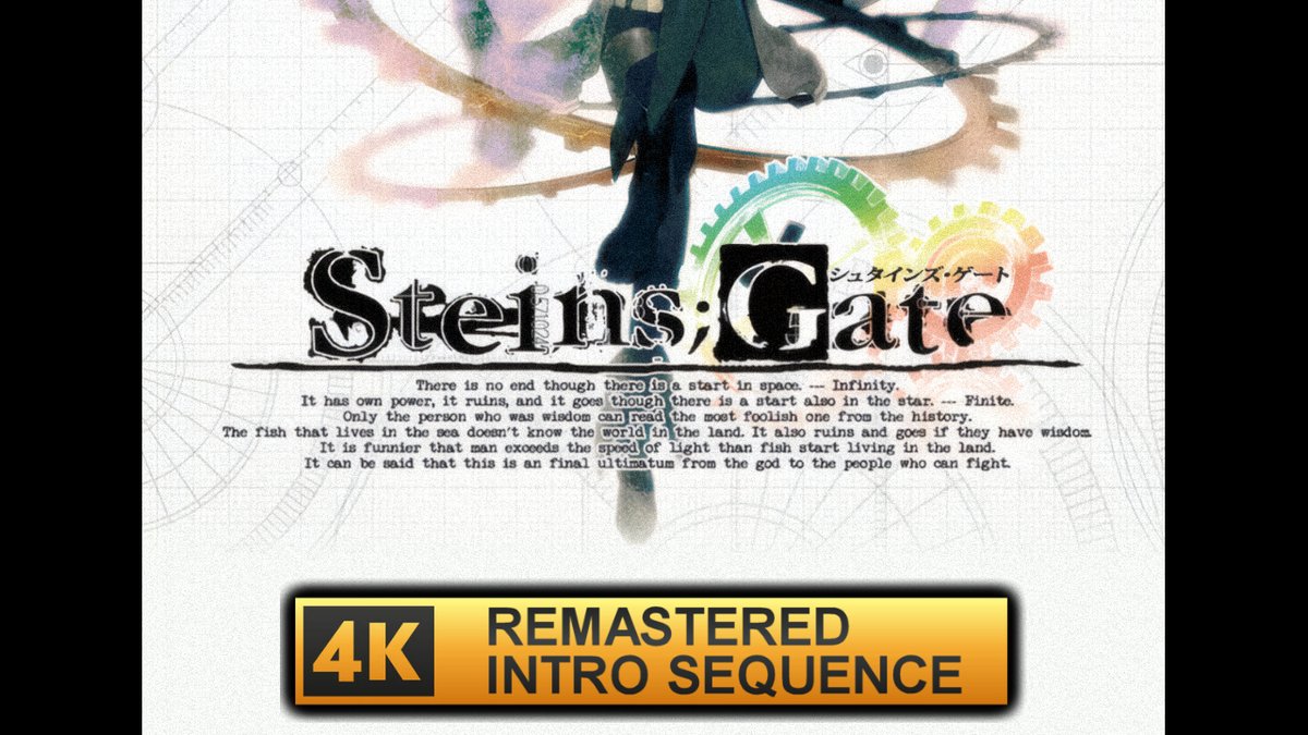 RetroGreenTea's tweet photo. Steins;Gate (2009) - Skyclad no Kansokusha 𝙰𝙸
Remastered 4K Opening
Watch here: ► https://t.co/z49WcyXUZY

#SteinsGate #visualnovel #Visualnovelgame #5pb #adventuregame #xbox📷 #xbox360 #psp #playstation #gaming #retro #gamer #4K https://t.co/Y0QJ8ewWAy